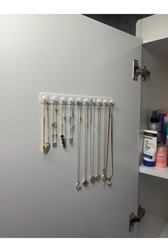 Takı Kanca Rayı Organizer Askılık 10 Bölmeli Askılık