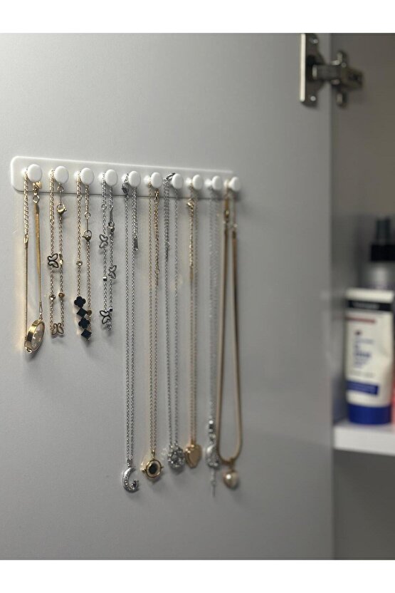 Takı Kanca Rayı Organizer Askılık 10 Bölmeli Askılık