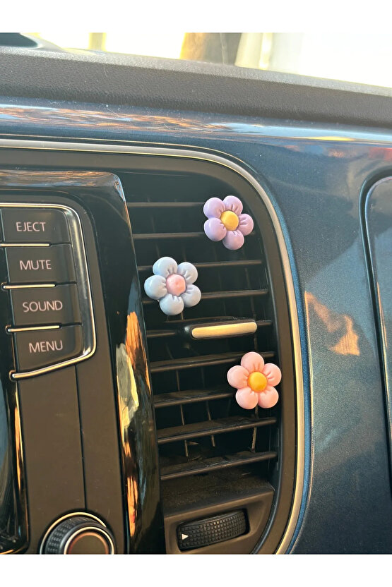 6lı çiçek araç klima süsü dekor aksesuar