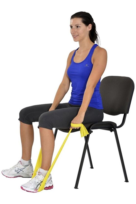 Pilates Yoga Egzersiz Bandı Theraband Sarı Renk Hafif 1.5 m