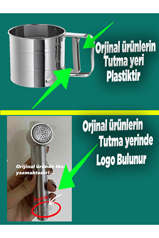 5 Parça 4lü Mutfak Set; Koncıs Sarımsak Ezici Idealısk Rende Idealısk 2li Çırpıcı Idealısk Un Eleği