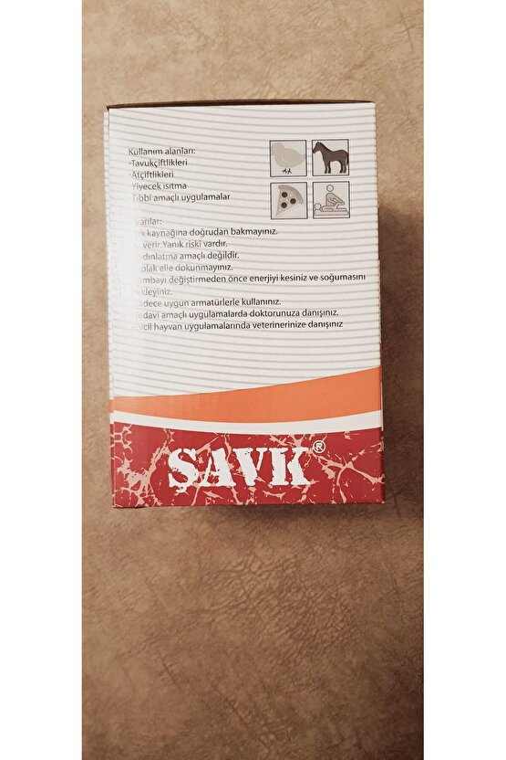 250w E 27 Infraruin Infrared Isıtıcı Ampul 250w