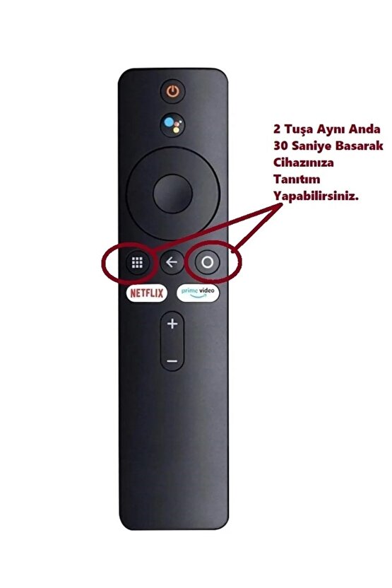 Xiaomi Mi Box S 4k Tv Stick Uyumlu Netflix Prime Video Tuşlu Kumanda ( Sadece Kumanda )