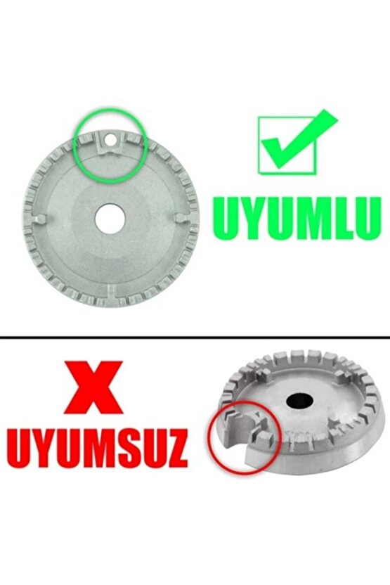 Süsler  Ukinox Marka Ocaklar ile Uyumlu Ankastre Set Üstü Ocak Bek Takımı ve Cezve Aparatı