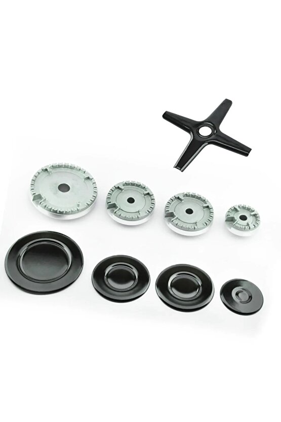 9 parça bek takımı parlak emaye ve cezvelik