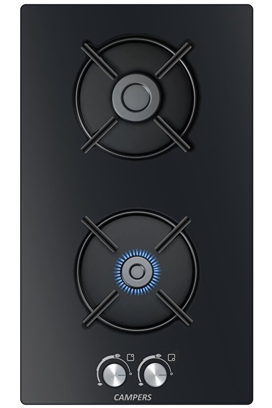 İKİLİ DOMİNO YENİ MODEL CAM OCAK GAZ EMNİYETLİ