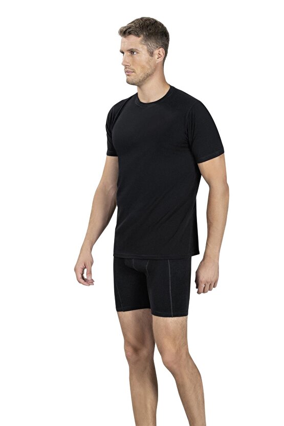 Erkek Sıfır Yaka Kısa Kol Atlet Fanila 111 - 3 Adet