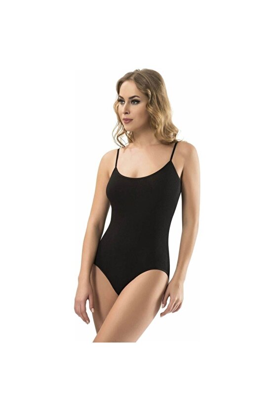 3 Lü Paket Siyah Ip Askılı Çıtçıtlı Body 502