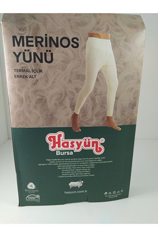Has Yün Termal Içlik Alt Yün orijinal merinös has yün