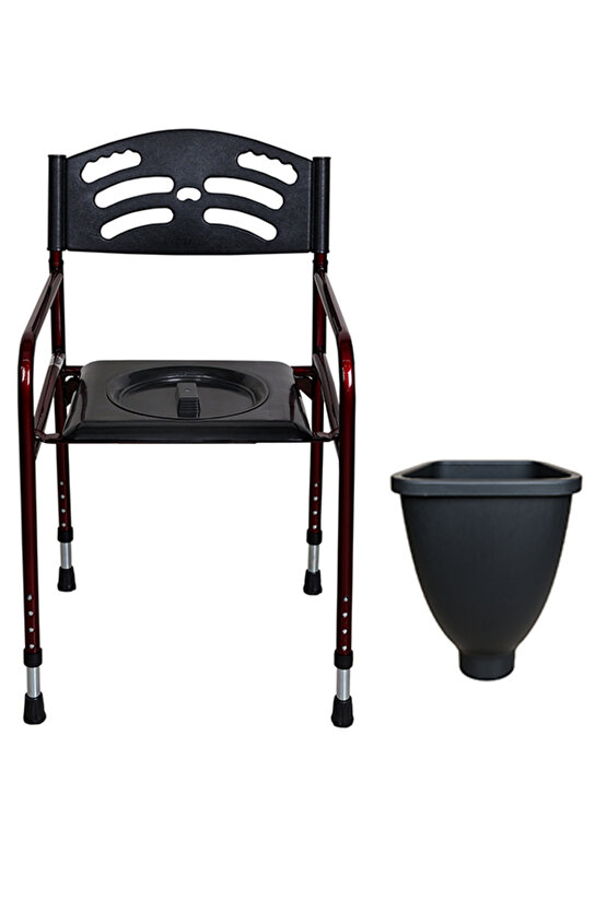 Seyyar Katlanabilir Hasta Yaşlı Engelli Alaturka Tuvalet Banyo Sandalyesi Taşınabilir Wc li Oturak