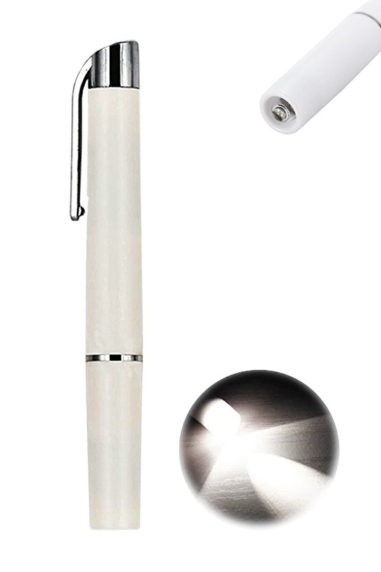 Doktor Muayene Işık Kalemi Göz Feneri Cep Tipi Muayene Işığı Işıklı Yaka Kalemi Penlight