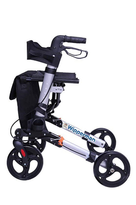 Tekerlekli Yürüteç Lüks Rollatör Yürüteç Baston Hasta Yaşlı Yürüteç Walker Wolker