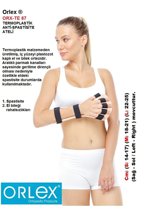 Orx-te 87 Termoplastik Anti-spastisite Ateli   (spastisite, El Bileği Rahatsızlığı Için Kullanılır)