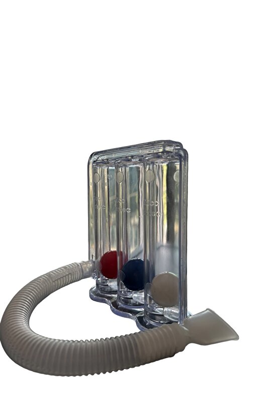 Triflo Solunum Egzersiz Cihazı- 3 Tane Üfleme Topu Nefes Egzersizi - 1 Adet