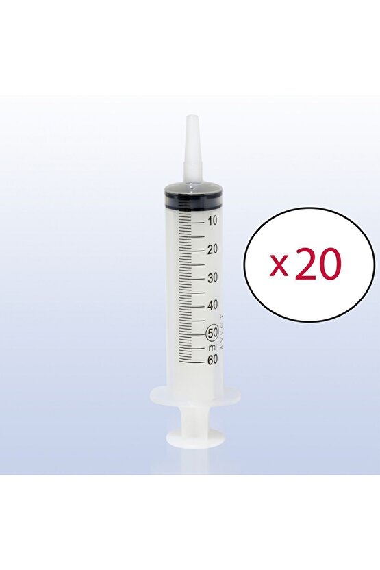 50 ml (20 ADET) Beslenme Enjektörü Gavaj Çam Uçlu 50 cc Şırınga
