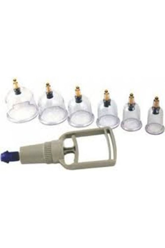 Hacamat Kupa Çekme Seti -12 Adet Kupa 1 Adet Çekme Makinesi