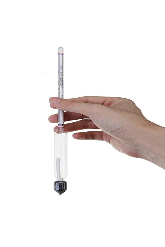 Cam Alkol-metre 0-100 Derece Arası Alkol Seviyesi Ölçer-27cm