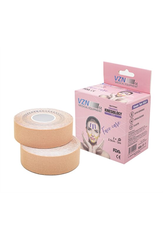 Vzn Yüz Için Therapy Cotton Kinesiology Ağrı Bandı