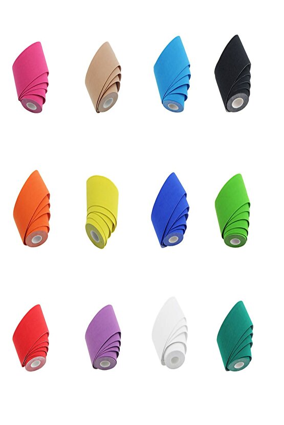 Renkli Ağrı Bantları Kinezyo Bandı 5cmx5m