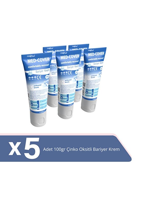 Med-cover Çinko Oksit Bariyer Krem 100gr X 5 Adet
