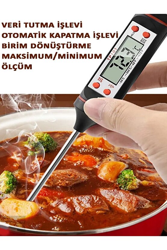 Yoğurt Mayalamak Için Termometre (süt,yoğurt,gıda,yemek Sıcaklık Ölçer ) BHL