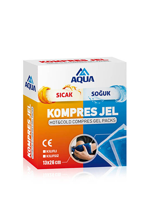 Termojel Sıcak Soğuk Kılıflı Kompres Jel Buz Paketi,Soğutucu Jel Isıtıcı Jel Kompres 26cmx35cm
