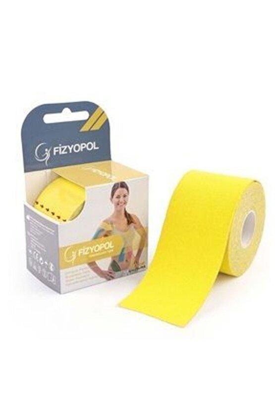 Tape Band 5 Metre X 5 Cm Sarı Renk Kinesio Sporcu BandıNew Product Kinezyo