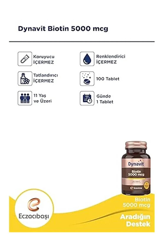 Dynavit Biotin 5000 Mcg