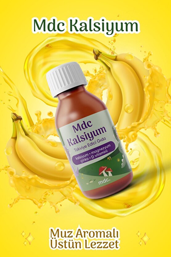 Kalsiyum Magnezyum Çinko Vitamin D 150 ml