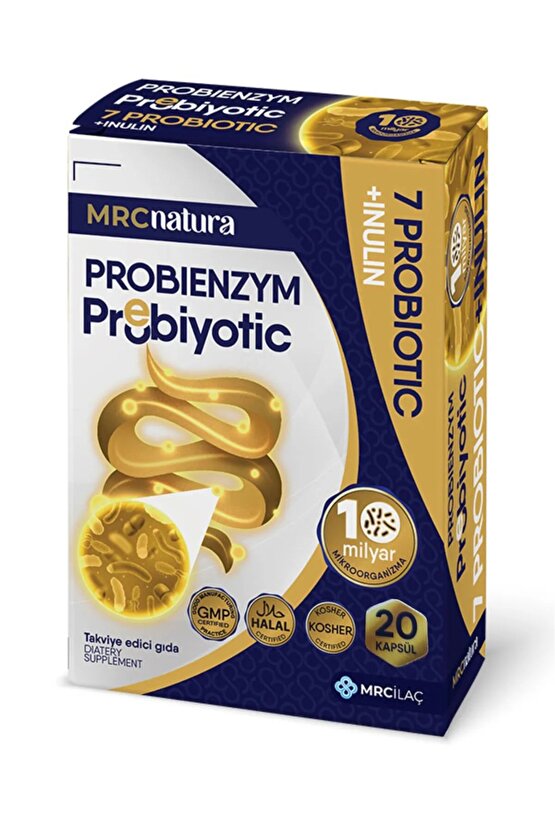 Mrc Natura Probıenzym Probiyotik (10 MİLYAR) Inulın (PREBİYOTİK) 20 Kapsül