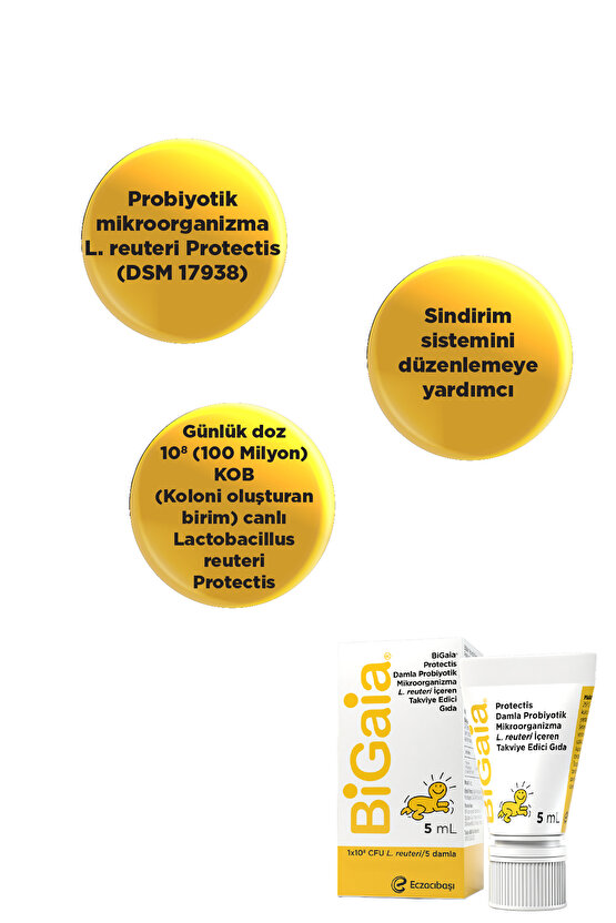 Probiyotik Damla 5 mL - 1 Aylık Kullanım - Sindirim Sistemi&Bağışıklık&Bağırsak Desteği