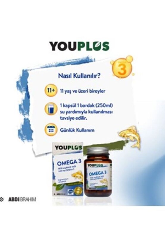 Youplus Omega 3 1000 Mg 30 Kapsül