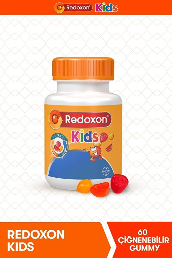 Kids C Vitamini D Vitamini ve Çinko İçeren Çiğnenebilir Tablet 60 Adet