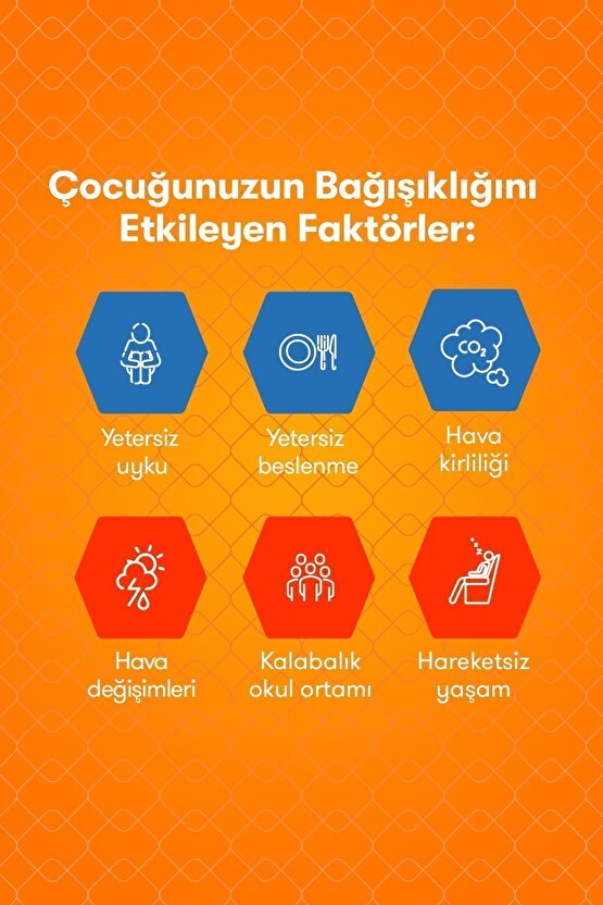 Kids C Vitamini D Vitamini ve Çinko İçeren Çiğnenebilir Tablet 60 Adet