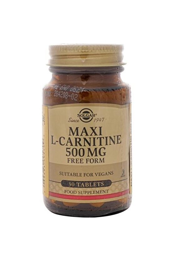 Maxi L-Carnitine 500 mg 30 Tablet