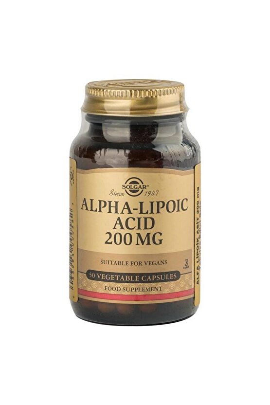 Alpha Lipoic Acid 200 mg 50 Kapsül