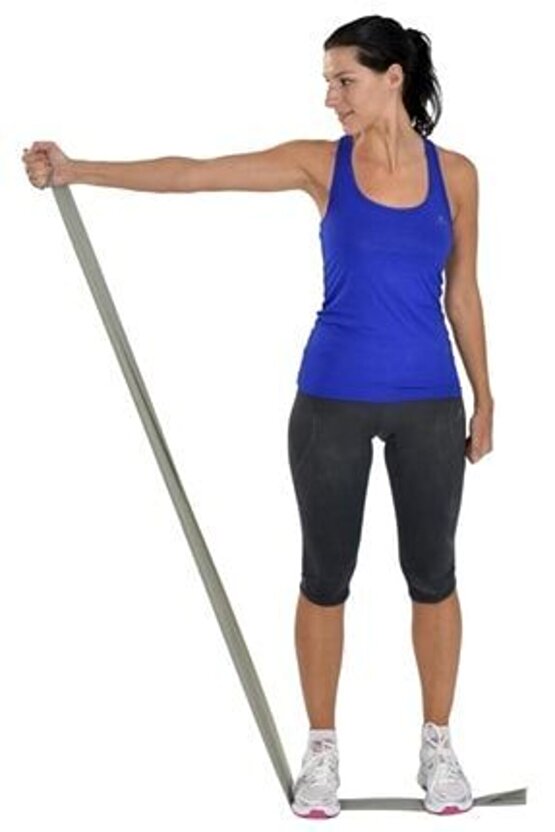 Pilates & Yoga EgzersizBandı , Theraband Gümüş (ekstra Güçlü) 22.5 Mt