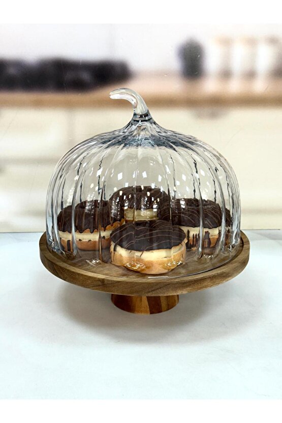 TERRY AKASYA STANDLI CAM KEK FANUSU 31 CM TKEBT TEK RENK