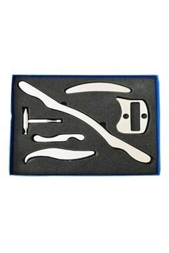 Çelik Metal Graston Masaj Aleti Set7 Parça Paslanmaz