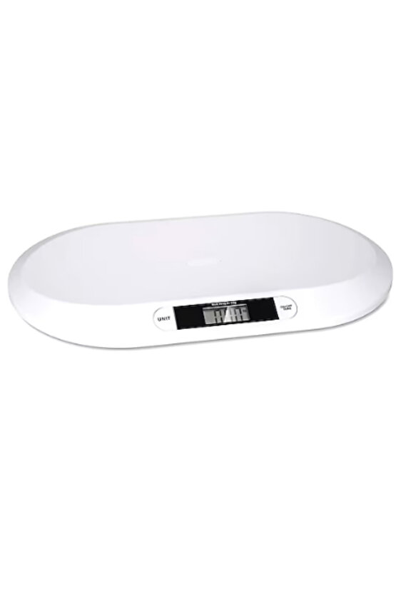 Dijital Hassas Bebek ve Evcil Hayvan Tartısı – 56x26 cm, 20 Kg Kapasiteli, LCD Ekranlı