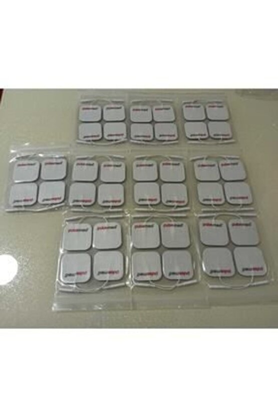 Kablolu Yedek Elektrot 5x5 Tens Pedi 4 Lü ( 10 Paket )-- Tens Cihazı