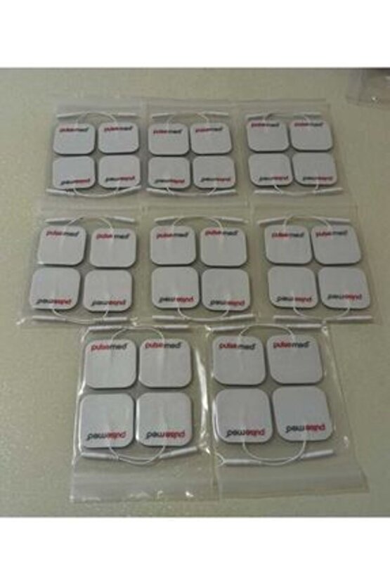 Kablolu Yedek Elektrot 5x5 Tens Pedi 4 Lü ( 8 Paket )-- Tens Cihazı