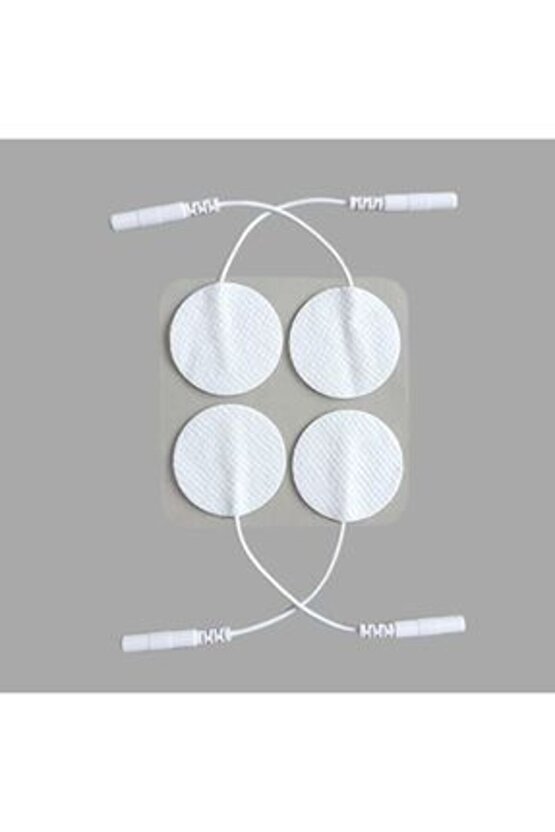 SOKETLİ ELEKTROT 3.2*3.2 CM EMS TENS CİHAZI PİN GİRİŞLİ ELEKTROD , 2 PAKETYUVARLAK