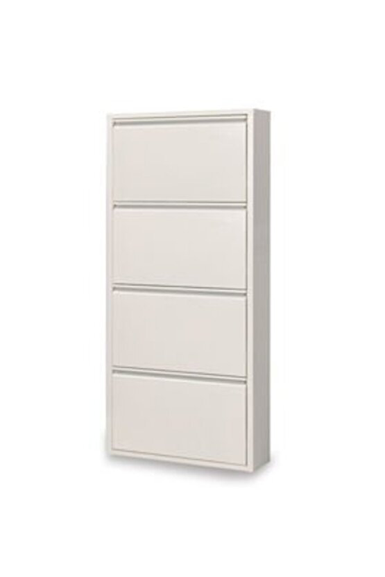 4’lü Metal Ayakkabılık Geniş Krem | Kullanışlı, Sağlam ve Şık