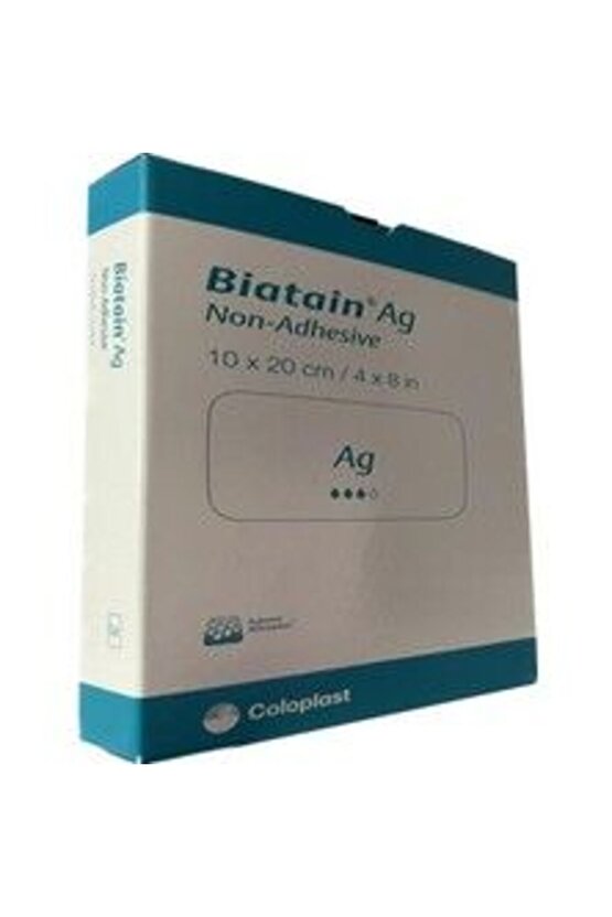 Coloplast Biatain Ag+ (Gümüş) Yapışkansız Köpük Örtüsü 10X20CM 5ADET