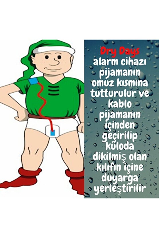 Yatak Islatma Idrar Alarm Cihazı Dry Days Enürezis Sesli Uyarı