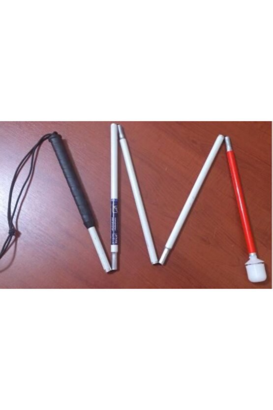 1 Ama Bastonu Görme Engelli Bastonu Alüminyum Uzunluk Ayarlı