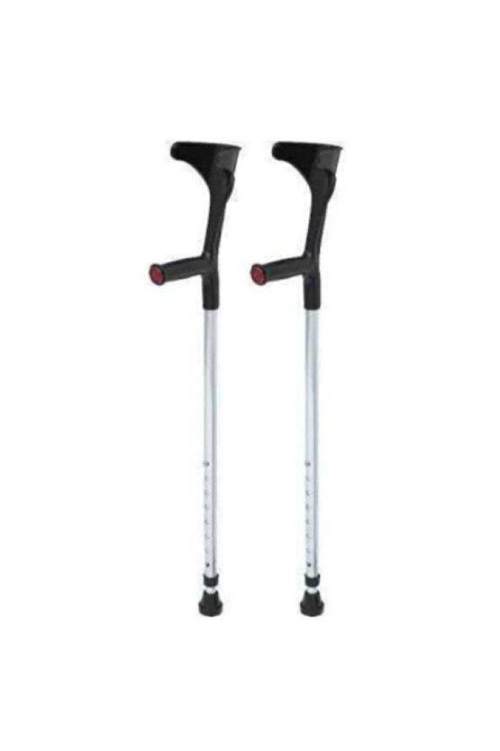 Siyah Kanedyen - Ayarlanabilir Dirsek Destekli Baston Çift (2 Adet)