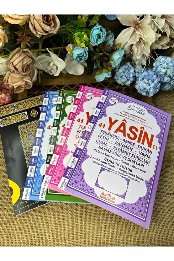 Yasin Kitabı Cüzü Orta Boy 10 Lu Set 80 Sayfa Telefonda Sesli Dinleme Doğum Cenaze Mevlüt Hediyeliği