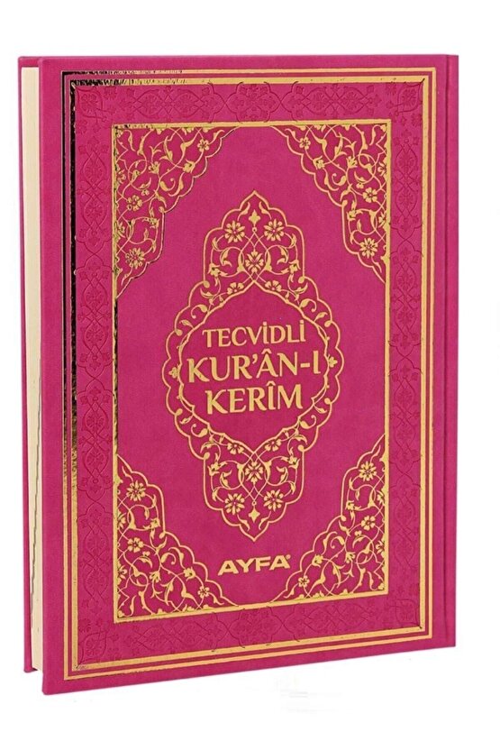 Tecvidli Kuranı Kerim - Termo Deri - Rahle Boy - Bilgisayar Hatlı - Pembe Renk - Ayfa Yayınevi